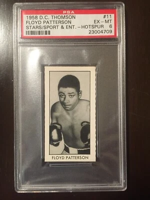 1958 D. C. Thomson Stars #11 Floyd Patterson RC PSA 6 - Image 1 of 2