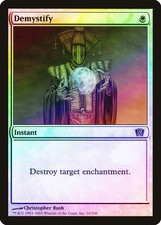 Demystify FOIL 8th Edition NM White Common MAGIC THE GATHERING CARD ABUGames