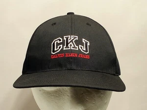 Calvin Klein Jeans Embroidered Cap, Black & Red - Picture 1 of 9