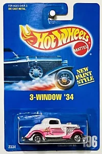 Guardabarros Hot Wheels #196 3 ventanas 34 rosa - Imagen 1 de 4