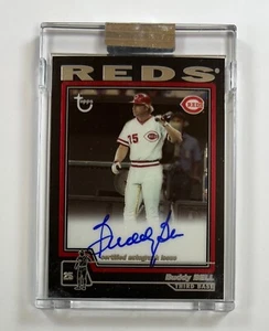 Topps 2004 cromo #TA-BBE Buddy Bell automático AR90 - Imagen 1 de 2