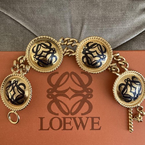 Bracciale Loewe Vintage Anagramma Lunghezza 7 8" 20cm Giappone