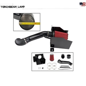 Cold Air Intake System + Heat Shield For Hummer H2 6.0L & 6.2L V8 2003 2004-09 - Picture 1 of 11