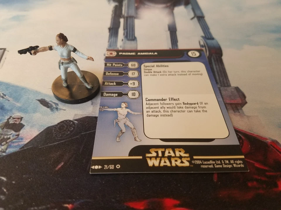 Star Wars Miniatures Clone Strike 21 Padme Amidala Foto 1 de 1