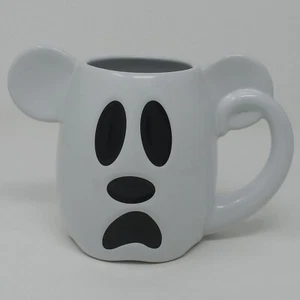 RARA Taza de Doble Cara de los Parques Disney Mickey GHOST BOO TO YOU Halloween - Imagen 1 de 5