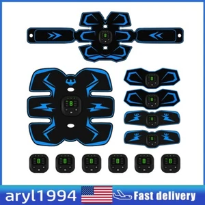 EMS Abdominal Muscle Stimulator Trainer Toning Toner Fitness Belt Exerciser - Picture 1 of 22