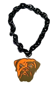 Collar de cadena de fanáticos de los Cleveland Browns de la NFL - Imagen 1 de 1