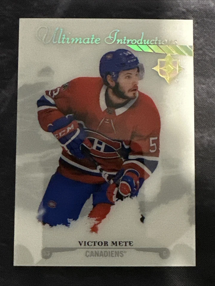 2017-18 Ultimate Collection Ultimate Introductions UI-26 Victor Mete Canadiens - Image 1 of 2