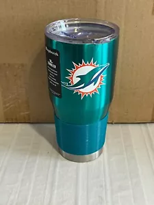 Miami Dolphins NFL 30oz Teal Tumbler Cup Mug Logo Brands New - Picture 1 of 2