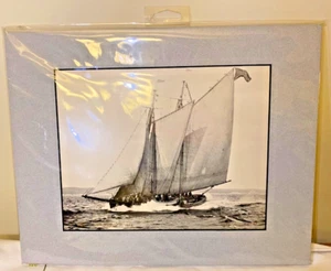 W.R. MacAskill Bluenose Print "Bone In Her Teeth" 1922 Framed (11" X 14") - RARE - Picture 1 of 8