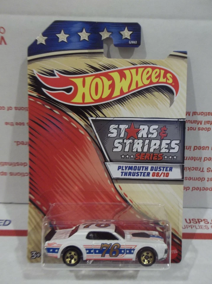 HOT WHEELS ERROR 68 MERCURY COUGAR STARS & STRIPES PLYMOUTH DUSTER ERROR CARD Foto 1 de 4