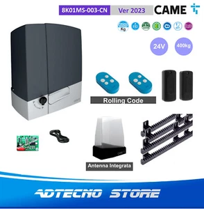 CAME BXV - KIT AUTOMAZIONE SCORREVOLE CONNECT BXV 400KG 24V +4MT CREMAGLIERA - Foto 1 di 5