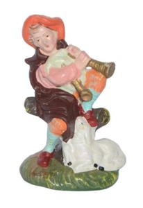 Statuina presepe pastore vintage agnello dipinto a mano Giappone - Foto 1 di 5