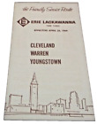 April 1964 Erie Lackawanna Cleveland Warren Youngstown Ohio Public Timetable