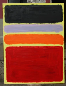 GORGEOUS MARK ROTHKO OIL ON CANVAS 1961 IN GOOD CONDITION LARGE PAINTING NICE - Picture 1 of 17