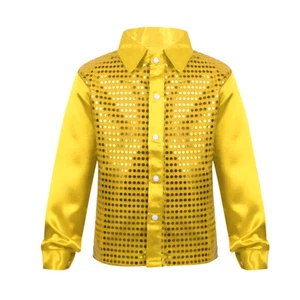 Kids Boys Shirt Show Jacket Party Tee Carnival Halloween Long Sleeve Costume - Picture 1 of 87