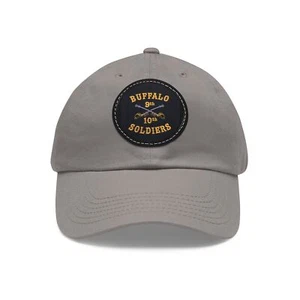 Buffalo Soldiers Baseball Cap mit Leder Patch Mütze für Papa - Bild 1 von 25