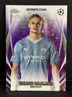 2023-24 Topps UEFA CC Man City Erling Haaland Ultimate Stage Chrome Purple #1/75