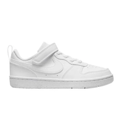 SCARPE NIKE COURT BOROUGH LOW 2 RECRAFT DV5457 106 BIANCO BAMBINO BAMBINA