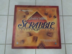 Vintage 1999 Scrabble Crossword Game Deluxe Edition Giant Turntable No Score pad - Picture 1 of 2