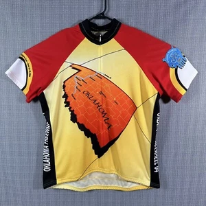 Revi Oklahoma FreeWheel Cycling Jersey Mens Size 2XL Short Sleeve 3/4 Zip 2004 - Picture 1 of 18