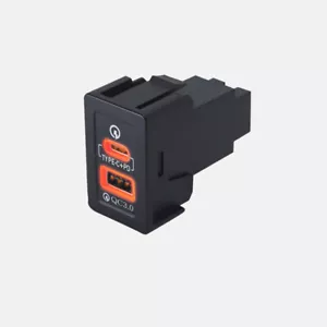 Fast Charger USB-C PD+USB-A QC3.0 Port Socket Kits For Suzuki SX4 Swift Vitara - Picture 1 of 6