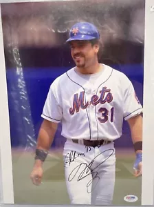 Mike Piazza Signed 11x14" Color Photo with PSA DNA COA (I50277) - Picture 1 of 3