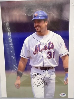 Mike Piazza Signed 11x14" Color Photo with PSA DNA COA (I50277) - Image 1 of 3
