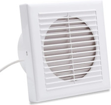Aspiratore Da Bagno Da 100Mm Con Valvola Contro Il Ritorno Dell'Aria Silenzioso
