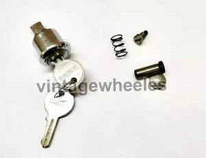 Lambretta LI Series 1 & 2 Chrome Steering Lock Brass Keys With Fixing - Picture 1 of 2