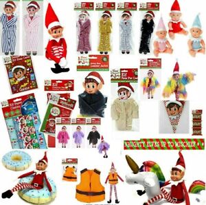 Naughty Elf  Games  Accessories Toy Props Xmas Advent Decoration Dolls Clothes 