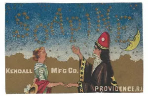 Vtg Victorian Trade Card - Soapine Detergent - Magician Mystic - Kendall Mfg Co - Picture 1 of 2