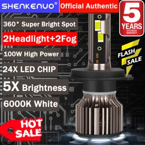 For Toyota Prius 2004-2009 6000K LED Headlight Hi/Lo Beam Foglight Bulb Combo Q7 - Picture 1 of 21