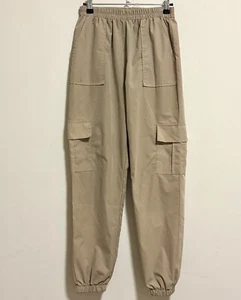 Women's Cargo Jogger Elastic Tactical Pants - Lightweight Pockets Jean - S/M - Picture 1 of 2