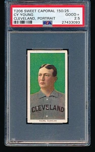 1909 T206 Sweet Caporal CY YOUNG retrato PSA 2,5 - CENTRADO - Imagen 1 de 2