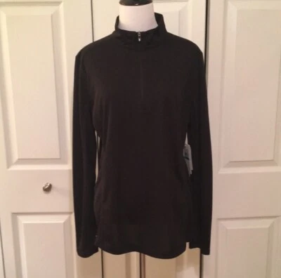 Izod Golf black women's 1/4 zip golf jacket size L NWT - Image 1 of 4