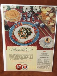 Vintage 1947 "Something Special For Summer" A and P Print Ad - Bild 1 von 1