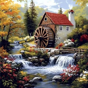 Landscape Diamond Painting Kits for Adults House Diamonds Art Paint with Diamond - Picture 1 of 7
