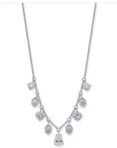 $75 Eliot Danori Silver-Tone CZ 16 Plus 1” Necklace #z2e - Picture 1 of 1