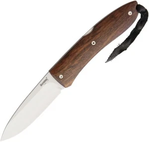 LionSTEEL Opera Lockback Folding Knife 3" D2 Tool Steel Blade Santos Wood Handle - Picture 1 of 1
