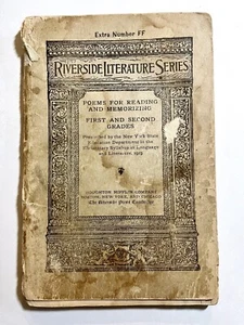 Antique The Riverside Literature Series 1919 Poems1st 2nd Grades Extra Number FF - Picture 1 of 11