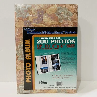 Álbum de fotos vintage Pioneer 4 x 6 comporta 200 BP-200 item #68352 - Imagem 1 de 4