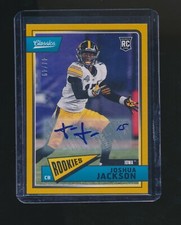 JOSHUA JACKSON 2018 PANINI CLASSICS SIGNIFICANT SIGNATURES GOLD RC AUTO 47/49