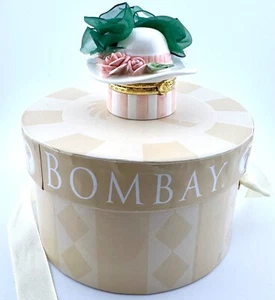 1999 Mud Pie Hat In A Hat Pillbox in Bombay Ornate Giftbox - Picture 1 of 10