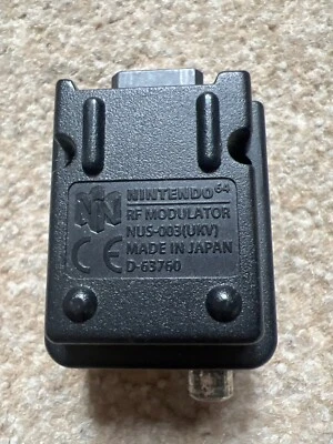Official Nintendo N64 RF Modulator Adapter Converter AV TV Connector NUS-003 UKV - Image 1 of 2