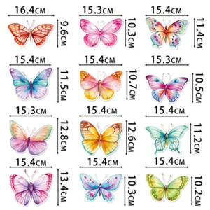 12Pc Cartoon Sweet Butterfly Theme Spiral Banner Bohemia Swirl Hanging Garla _in - Picture 1 of 7