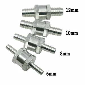 Valvola di non ritorno in linea 6mm 8mm 10mm 12mm unidirezionale tubo aria acqua benzina dado - Foto 1 di 8