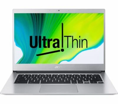 Acer 514-1H-C1T8 Chromebook (Intel® Celeron® N3350, 32GB eMMC, 4GB RAM) - Silver - Image 1 of 3