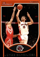 2007-08 Bowman Toronto Raptors Basketball Card #53 Jorge Garbajosa