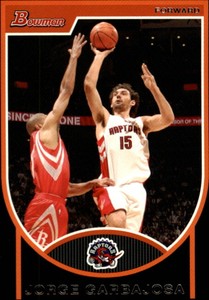 2007-08 Bowman Toronto Raptors Basketball Card #53 Jorge Garbajosa